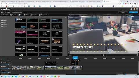 WeVideo - text and transitions