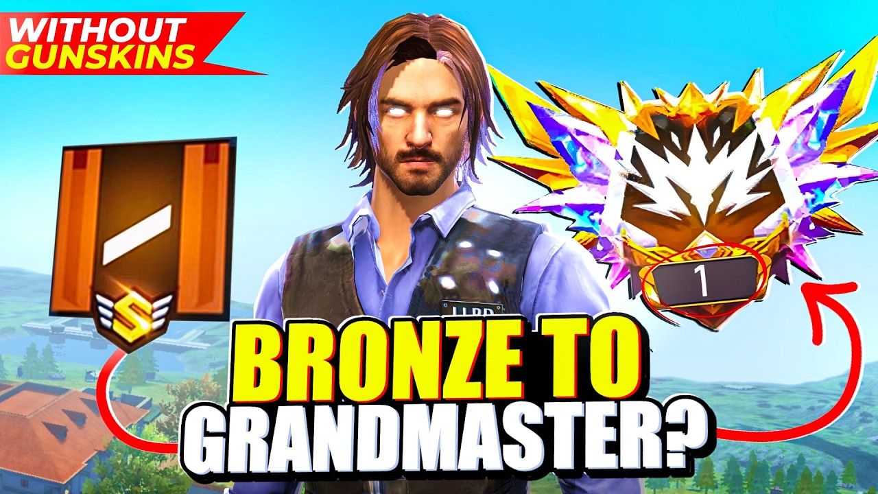BRONZE TO GRANDMASTER FOR A FREE BUNDLE 😱 || NO GUN SKIN CHALLENGE