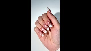 Recreating Preslee Faith's French nails from the viral meme