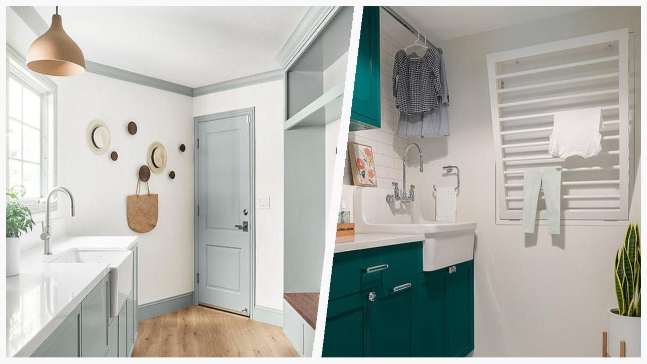 Maximize Space in Chic Laundry Rooms with White Accents | Designer ...