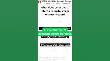 iGCSE Computer Science 0478 0984 Paper 1 Unit 1 q048 v1