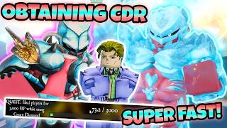 [YBA] How to Obtain CDR INSANELY FAST! (Full Questline Showcase)