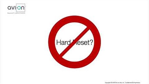 Factory or "Hard" Resetting Avi-on Wall Stations