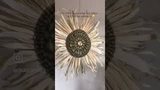 Corn husk weaving 🌽