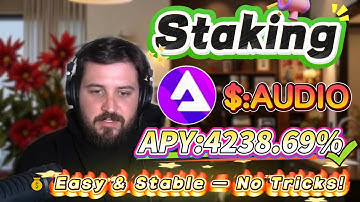 💥 My Solana zero-risk mining diary! Full AUDIO staking process with 4238.69% APY rewards revealed!