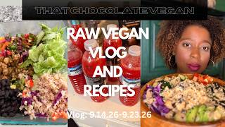 Raw Vegan Vlog plus recipes:  Poke Bowl, YOL Juice Market,  Cashew Alfredo Sauce etc!
