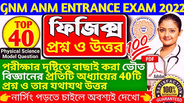 GNM ANM 2022 Preparation | পরিমাপ | ANM GNM Physical Science Class 2022 | ANManmgnmphycalscinceclass