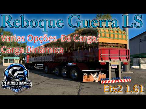 Download LS Guerra 4 and 3-Axle Trailer Free with Dynamic Cargo for ETS2 1.61