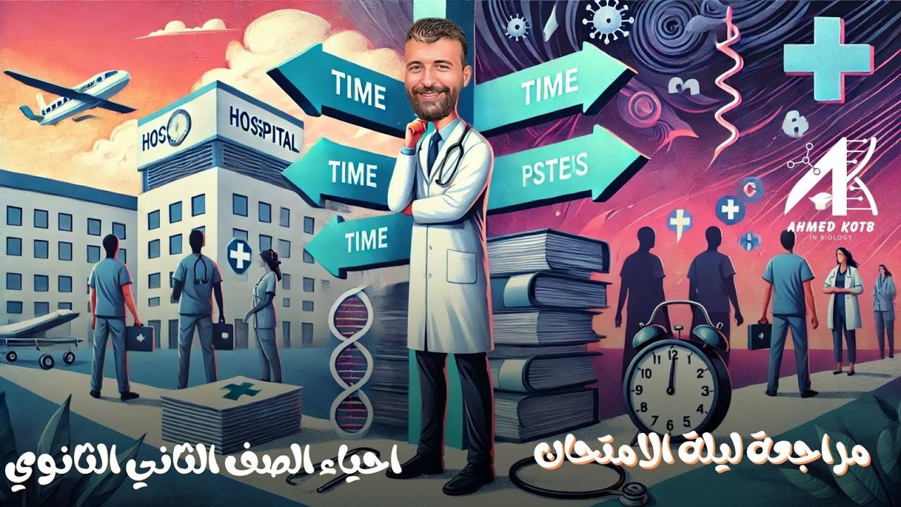 اقوي مراجعة حل ليلة الامتحان احياء الصف الثاني الثانوي 2025