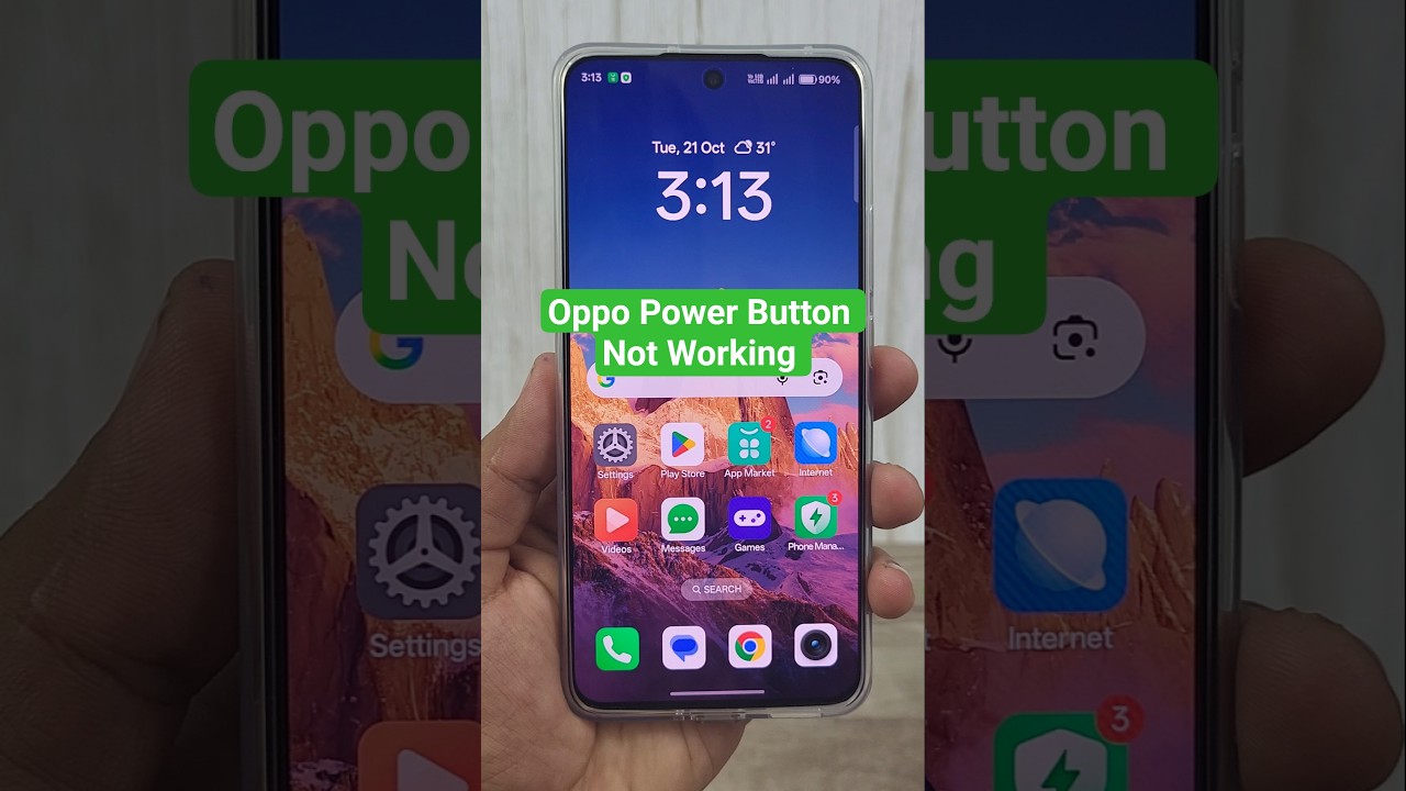 oppo mobile power button not working 