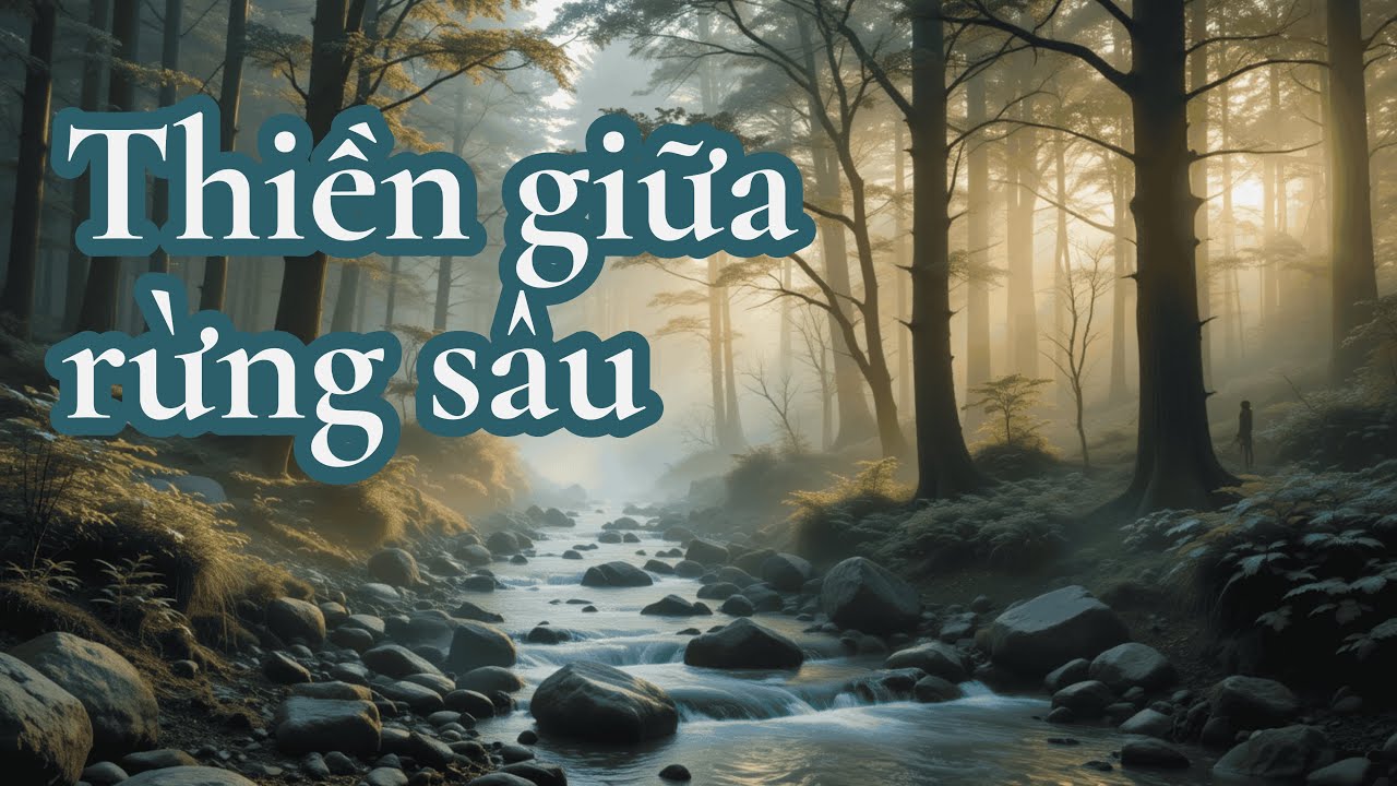 Thiền giữa rừng sâu tĩnh lặng – Âm thanh suối róc rách và thiền thư ...