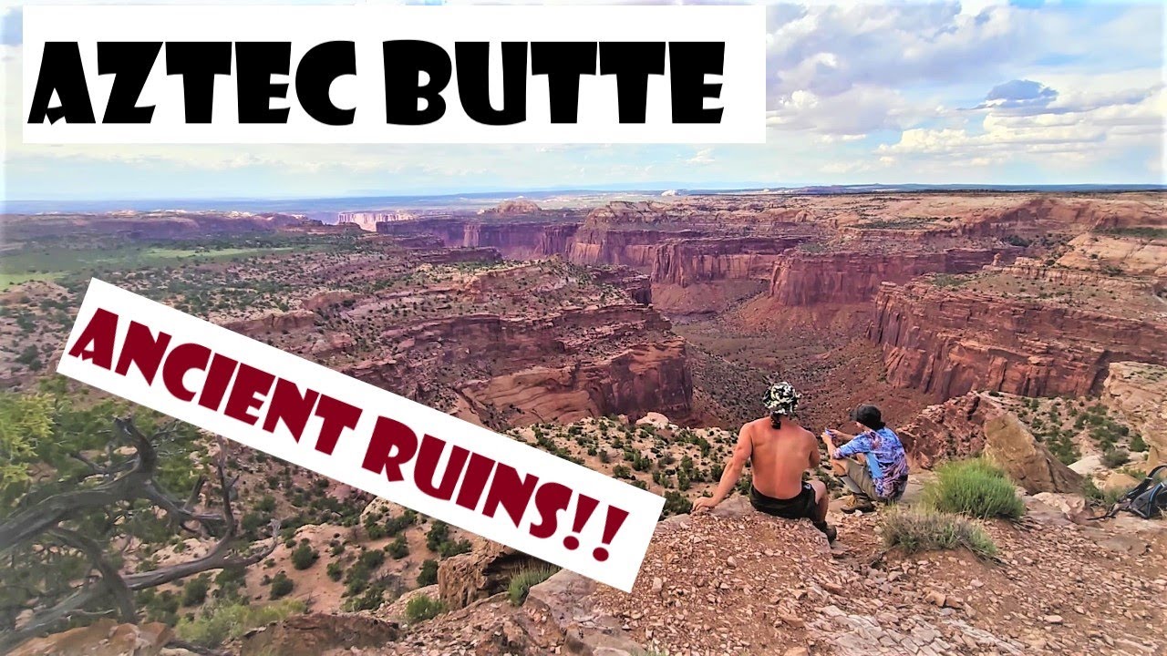 ANCIENT PUEBLO RUINS!! Hiking AZTEC Butte--Canyonlands National Park ...