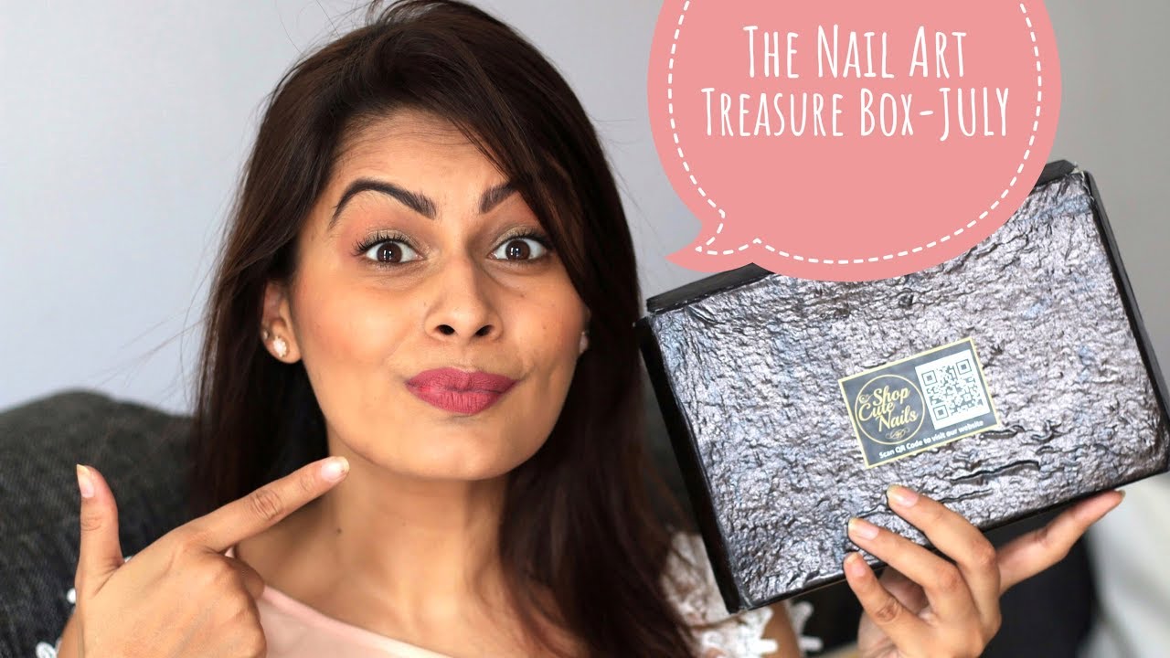 The Nail Art Treasure Box | Shop Cute Nails | Unboxing | Review | Kavya ...