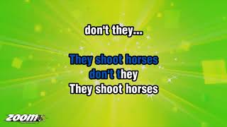 Video thumbnail of "Racing Cars - They Shoot Horses Don't They - Karaoke Version from Zoom Karaoke"