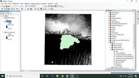 Clip raster image (DEM) in ArcGIS 10.3