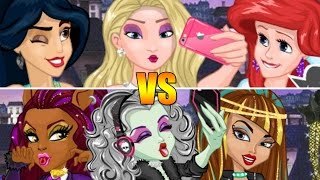Disney Princesses Vs Monsters High Models - fun video games for girls screenshot 5