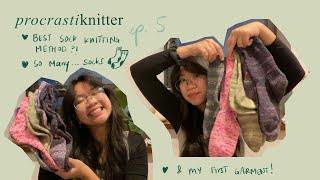sock knitting with magic loop, dpns, flexiflips, & 9in circulars 🤔🧦 | procrastiknitter ep 5