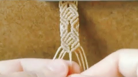 Nós macramê - Ideia de Design de nós para Pulseira Macramê - Tutorial Passo a Passo