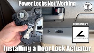Car or Truck Door Locks Not Working  Replacing Door Lock Actuator  0713 Toyota Tundra