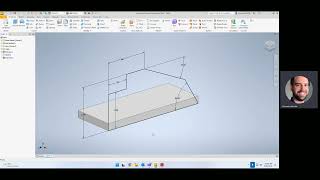 Inventor 2023 -  Adding an Extruded Feature