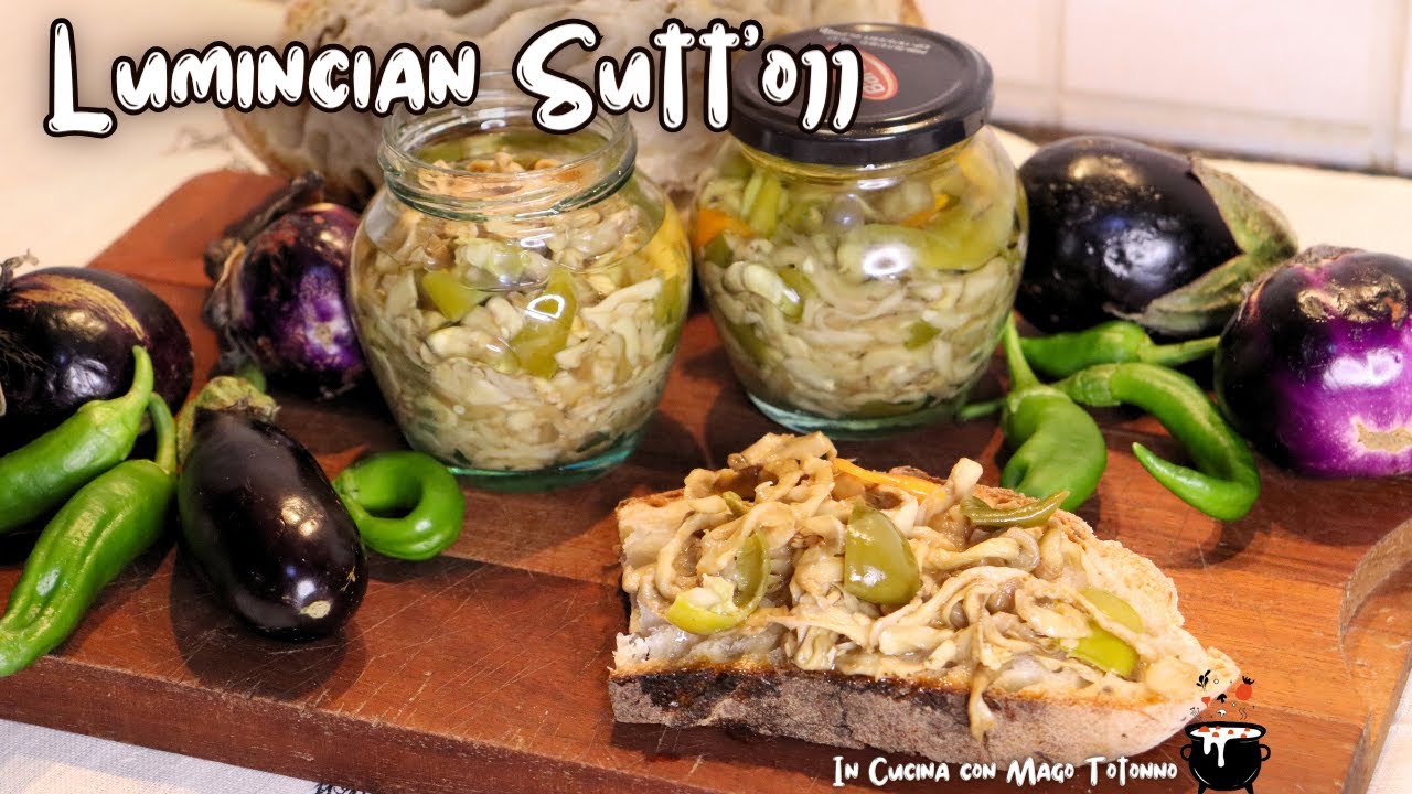 MELANZANE SOTT'OLIO ALLA CALABRESE A CRUDO - Con segreti di Famiglia per ottenerle BIANCHE