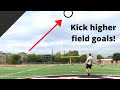 How to get more height on field goals!