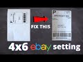 Ebay Shipping 4x6 Thermal Label Printer Settings: How to Fix Label Printing Sideways and Small