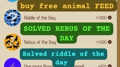 solved rebus of the day | Zoo riddle of the day | Zoo daily boost | daily reward #riddle #rebus #zoo