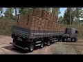 CARGA ALTA DE MADEIRA NO VOLVO FH 4 EIXOS - DESAFIOS NA ESTRADA DE TERRA - ETS 2