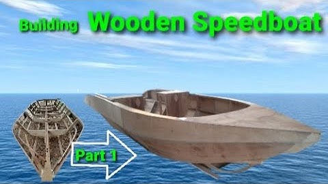 Building Wooden Speedboat / Bangka na speedboat ang design- Part 1