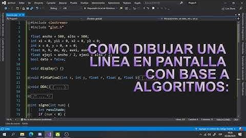 Dibujar en C++ una línea en la pantalla (Bresenham, DDA y Punto Pendiente)