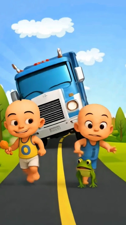 Upin dan Ipin Hampir di Tabrak truk 🚛 #upinipin #cartoon #upinipinterbaru