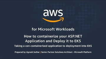 How to Containerize Your ASP.NET Application and Deploy to Amazon Elastic Kubernetes Service (EKS)
