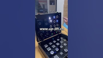 Different types elevator touchless button demo box