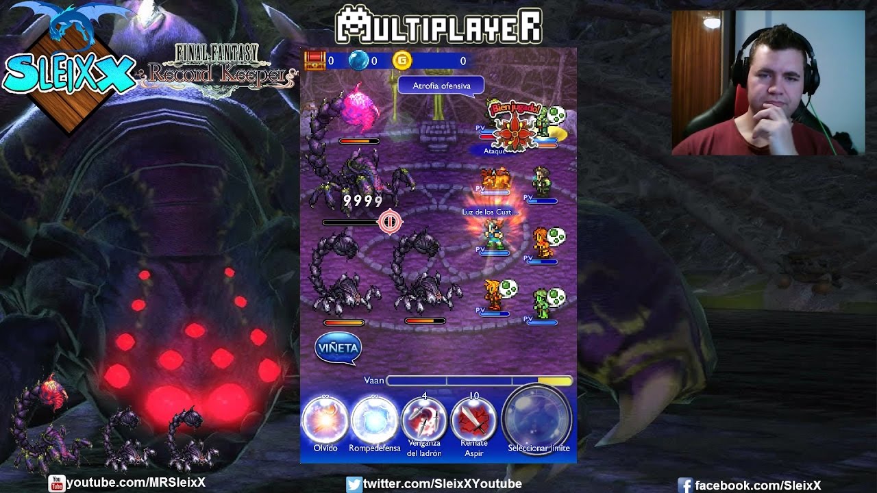 FFRK Multiplayer, FFXIV Difícil - Graffias en la Beta - YouTube