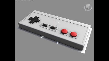 3ds Max 2024 Boolean Modifier - NES Controller Part 1