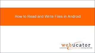 How to Read and Write Files in Android