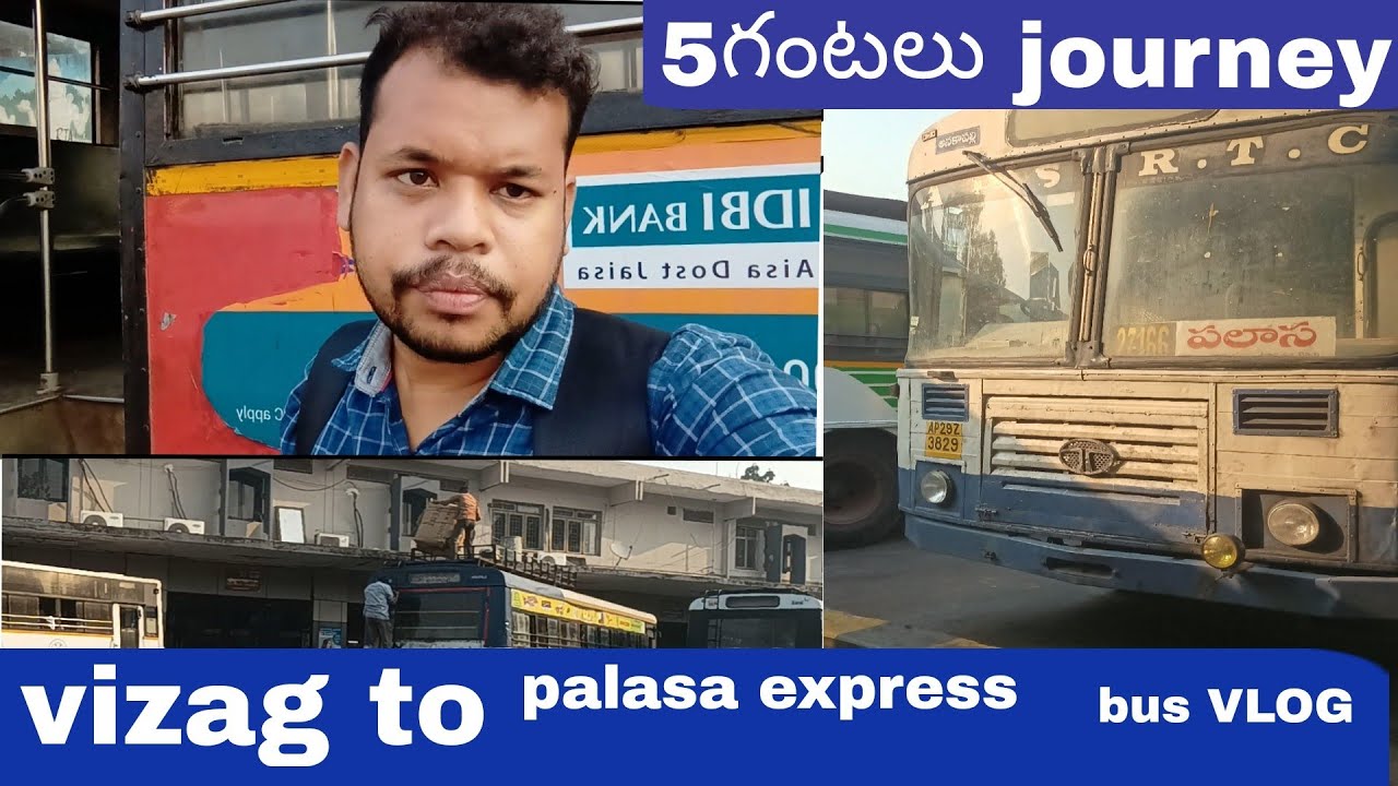 Apsrtc vizag to palasa express bus vlog telugu|journey| vihan times telugu|