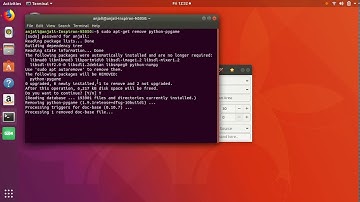 Rmove pygame in ubuntu