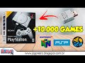 Pendrive 10.000 GAMES para PS1 Mini Classic + Controle de PS4 da @Game com Café