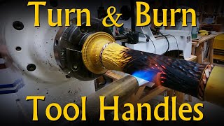 Turn a Quality Luxury Tool Handle using Copper and Fire