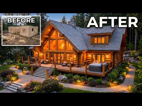 This Man Spent 7 Years Building His Dream Log Cabin - Full Build by nikrijavec47