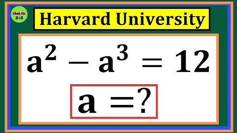Harvard University | A Nice Exponential Simplification Math Olympiad Problem | a² – a³ = 12
