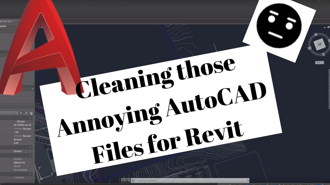 Cleaning those Annoying AutoCAD Files for Revit - YouTube