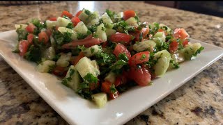 ኪያርና ቲማቲም ሠላጣ Easy Cucumber & Tomato Salad