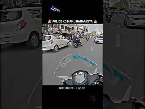 Police ko mamu bna diya #bikelover #hayabusa #crash #chapri #kawasaki #ninjah2r #cutegirl #prank