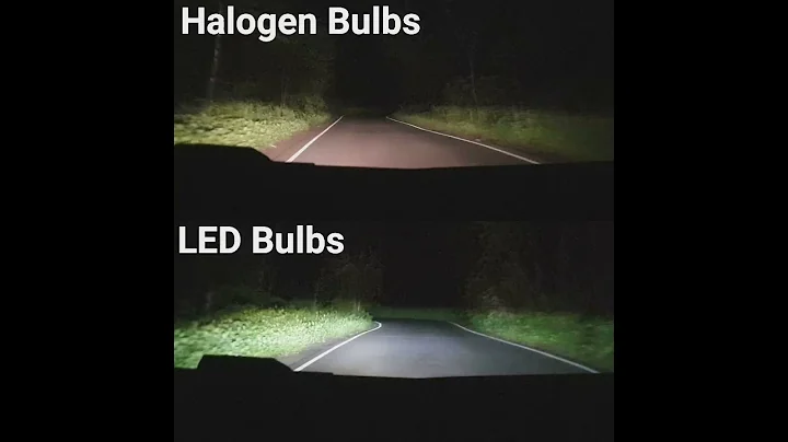 Quick Video of Stock Halogen Bulbs Vs LED Headlight Bulbs