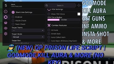 👮 (NEW) OP Prison Life Script | Godmode, Kill Aura, Aimbot, Infinite Ammo & More! (Free & No Key)