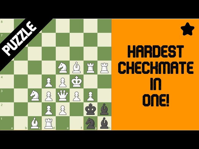 One of the hardest/trickiest Checkmate in 1 puzzle
