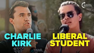 Charlie Kirk SHUTS DOWN Student Who REFUSES To Believe That College Is A Scam 👀🔥 Resimi